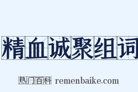 精血诚聚组词是什么意思的图片